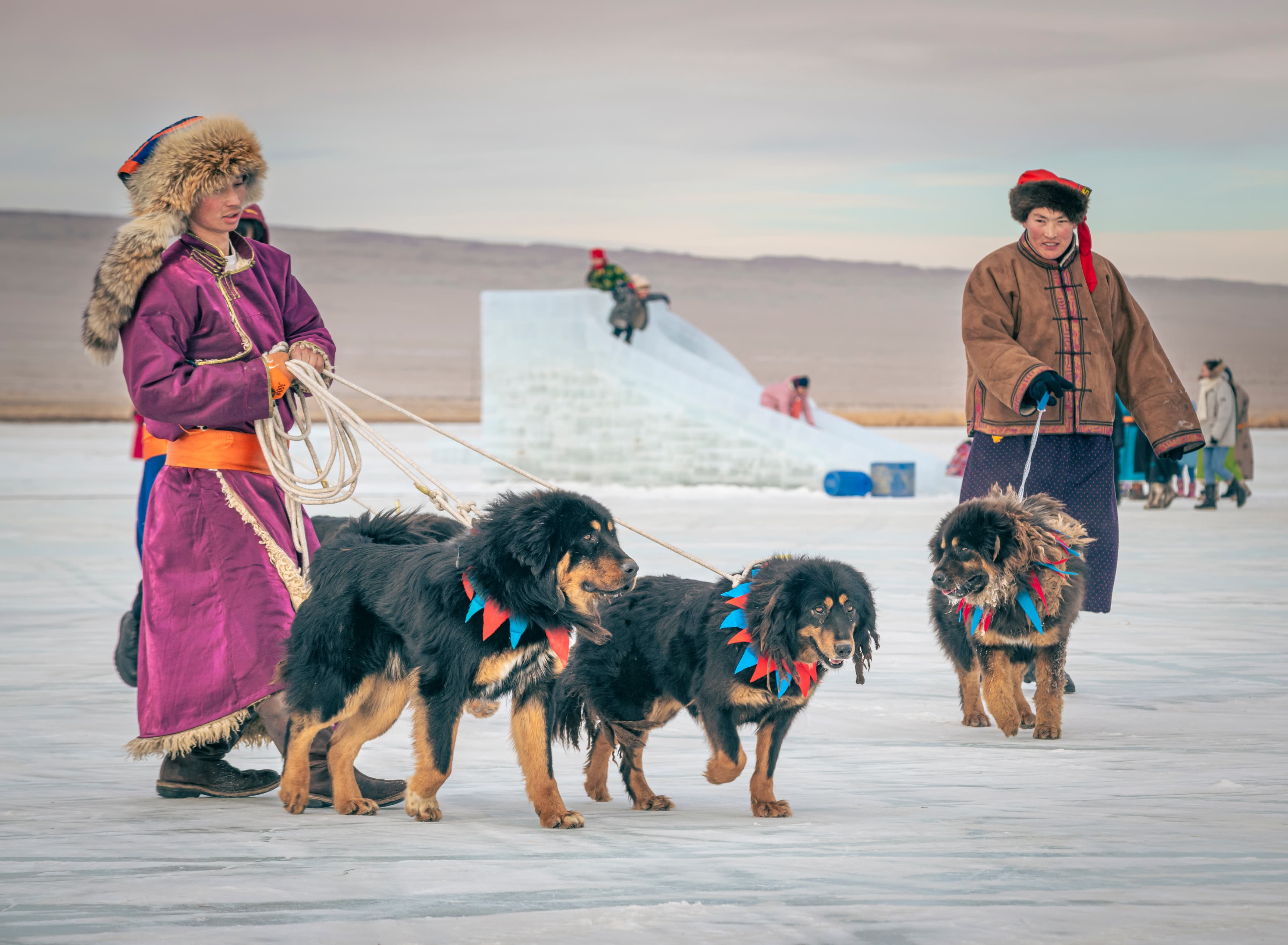 Khuvsgul lake in winter